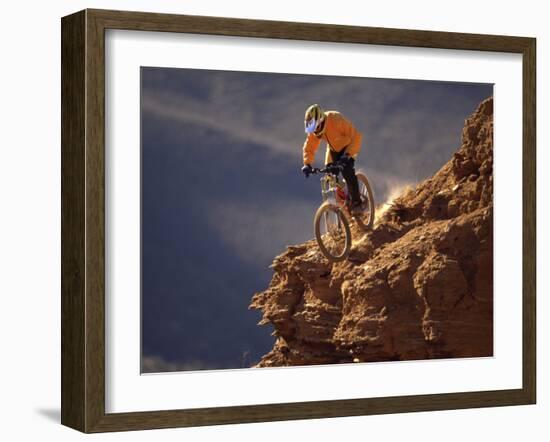 Mountain Biking-null-Framed Photographic Print