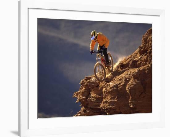 Mountain Biking-null-Framed Photographic Print