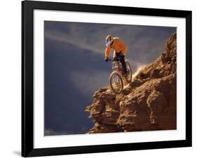 Mountain Biking-null-Framed Photographic Print