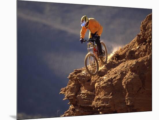 Mountain Biking-null-Mounted Photographic Print