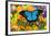 Mountain Blue Butterfly-Darrell Gulin-Framed Photographic Print