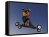 Mountain Boarder in Action, Colorado Springs, Colorado, USA-null-Framed Stretched Canvas
