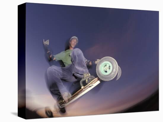 Mountain Boarder in Action, Colorado Springs, Colorado, USA-null-Stretched Canvas