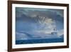 Mountain breaking through the clouds, Elephant Island, South Shetland Islands, Antarctica, Polar Re-Michael Runkel-Framed Photographic Print