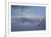 Mountain breaking through the clouds, Elephant Island, South Shetland Islands, Antarctica, Polar Re-Michael Runkel-Framed Photographic Print