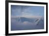 Mountain breaking through the clouds, Elephant Island, South Shetland Islands, Antarctica, Polar Re-Michael Runkel-Framed Photographic Print