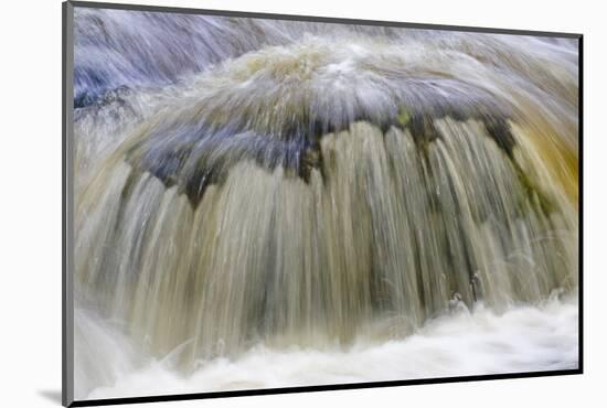 Mountain brook 'Kleine Ohe', abstract view of flowing water, blurred movement, Bayerischer Wald-Fritz Polking-Mounted Photographic Print