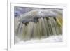 Mountain brook 'Kleine Ohe', abstract view of flowing water, blurred movement, Bayerischer Wald-Fritz Polking-Framed Photographic Print