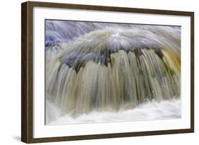 Mountain brook 'Kleine Ohe', abstract view of flowing water, blurred movement, Bayerischer Wald-Fritz Polking-Framed Photographic Print
