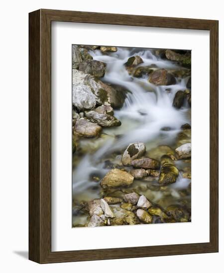 Mountain brook on the Peri?nik Falls, Vratatal, Triglav national park, Slovenia-Michael Jaeschke-Framed Photographic Print