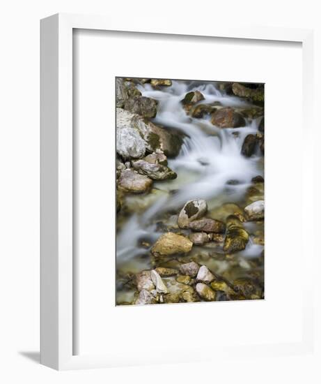 Mountain brook on the Peri?nik Falls, Vratatal, Triglav national park, Slovenia-Michael Jaeschke-Framed Photographic Print