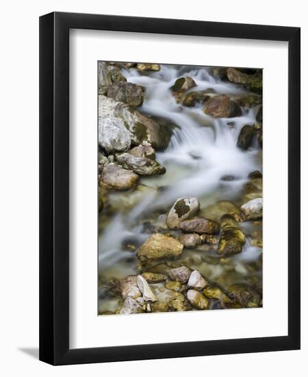 Mountain brook on the Peri?nik Falls, Vratatal, Triglav national park, Slovenia-Michael Jaeschke-Framed Photographic Print