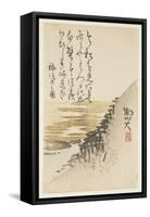 Mountain by the Ocean, C.1830-44-Sat? Gyodai-Framed Stretched Canvas