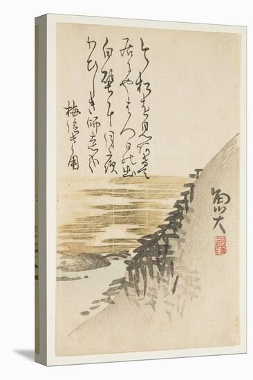 Mountain by the Ocean, C.1830-44-Sat? Gyodai-Stretched Canvas