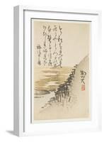 Mountain by the Ocean, C.1830-44-Sat? Gyodai-Framed Giclee Print