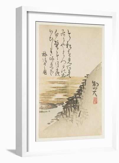 Mountain by the Ocean, C.1830-44-Sat? Gyodai-Framed Giclee Print