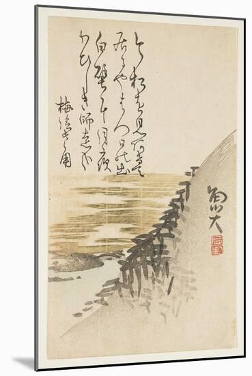 Mountain by the Ocean, C.1830-44-Sat? Gyodai-Mounted Giclee Print