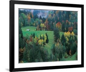 Mountain Cabin-null-Framed Art Print