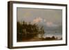 Mountain Canoeing-Albert Bierstadt-Framed Giclee Print