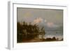 Mountain Canoeing-Albert Bierstadt-Framed Giclee Print