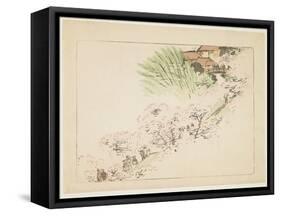 Mountain Cherry Blossoms, C. 1877-Shibata Zeshin-Framed Stretched Canvas