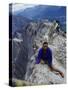 Mountain Climber Resting-null-Stretched Canvas