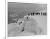 Mountain Climbers Ascending Mount Baker, 1908-Asahel Curtis-Framed Giclee Print