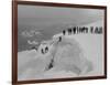 Mountain Climbers Ascending Mount Baker, 1908-Asahel Curtis-Framed Giclee Print