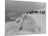 Mountain Climbers Ascending Mount Baker, 1908-Asahel Curtis-Mounted Giclee Print