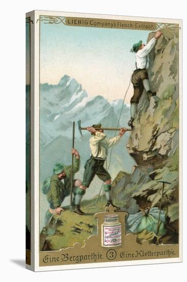 Mountain Climbing Expedition, German Alps-null-Stretched Canvas