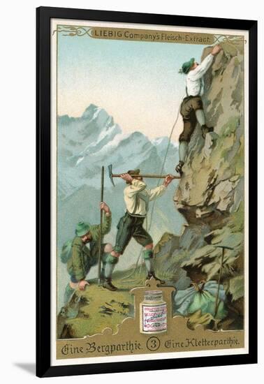 Mountain Climbing Expedition, German Alps-null-Framed Art Print