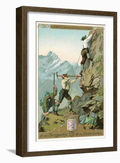 Mountain Climbing Expedition, German Alps-null-Framed Art Print