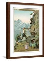 Mountain Climbing Expedition, German Alps-null-Framed Art Print