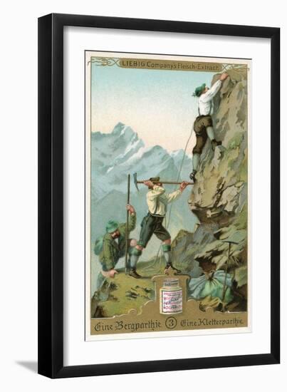 Mountain Climbing Expedition, German Alps-null-Framed Art Print
