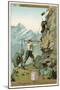 Mountain Climbing Expedition, German Alps-null-Mounted Art Print