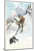 Mountain Climbing in the Alps-null-Mounted Art Print