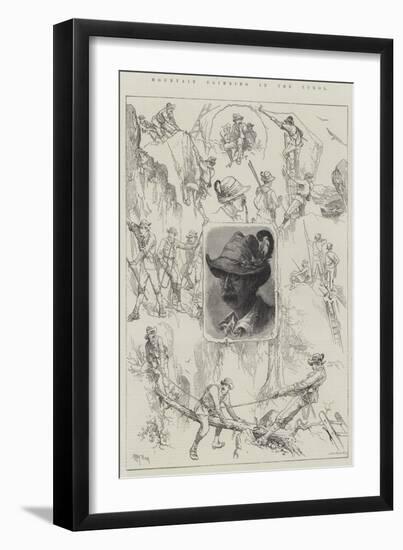 Mountain Climbing in the Tyrol-Frank Feller-Framed Giclee Print