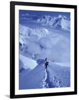 Mountain Climbing on Denali, Alaska, USA-Lee Kopfler-Framed Photographic Print