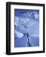 Mountain Climbing on Denali, Alaska, USA-Lee Kopfler-Framed Premium Photographic Print