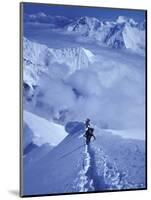 Mountain Climbing on Denali, Alaska, USA-Lee Kopfler-Mounted Photographic Print