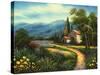 Mountain Cottage-Jason Blackstone-Stretched Canvas