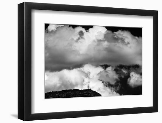 Mountain Cross Over Santo Nino Chapel, New Mexico-Steve Gadomski-Framed Photographic Print