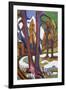 Mountain-Early Spring with Larchen; Berg-Vorfruhling Mit Larchen, C.1921-1923-Ernst Ludwig Kirchner-Framed Giclee Print