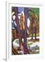 Mountain-Early Spring with Larchen; Berg-Vorfruhling Mit Larchen, C.1921-1923-Ernst Ludwig Kirchner-Framed Premium Giclee Print