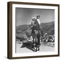 Mountain Family Riding on a Horse-Alfred Eisenstaedt-Framed Photographic Print