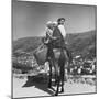 Mountain Family Riding on a Horse-Alfred Eisenstaedt-Mounted Photographic Print