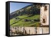 Mountain Farm, Villnoess Valley, Dolomites. Italy, South Tyrol-Martin Zwick-Framed Stretched Canvas