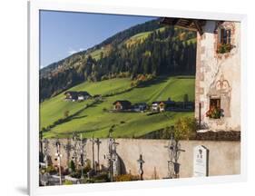 Mountain Farm, Villnoess Valley, Dolomites. Italy, South Tyrol-Martin Zwick-Framed Photographic Print