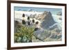 Mountain Flowers, Swiss Alps-null-Framed Art Print