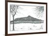 Mountain from boat club at lake Naivasha, Kenya; 2006-Vincent Alexander Booth-Framed Giclee Print